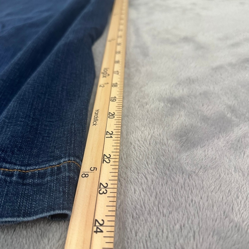 Torrid High Rise Wide Leg Crop Jeans Women's Size 22 Dark Wash Stretch Plus Size - Picture 4 of 10